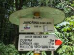 Javořina, rozcestí (2023)